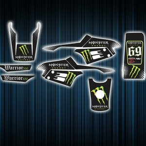 Yamaha warrior 350 stickers - graphics kit - decals warrior 350 atv graphics kit