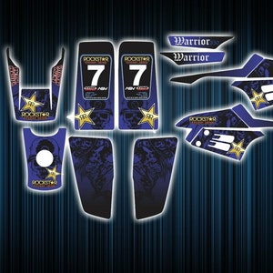 Yamaha warrior 350 stickers - graphics kit - decals warrior 350 atv graphics kit