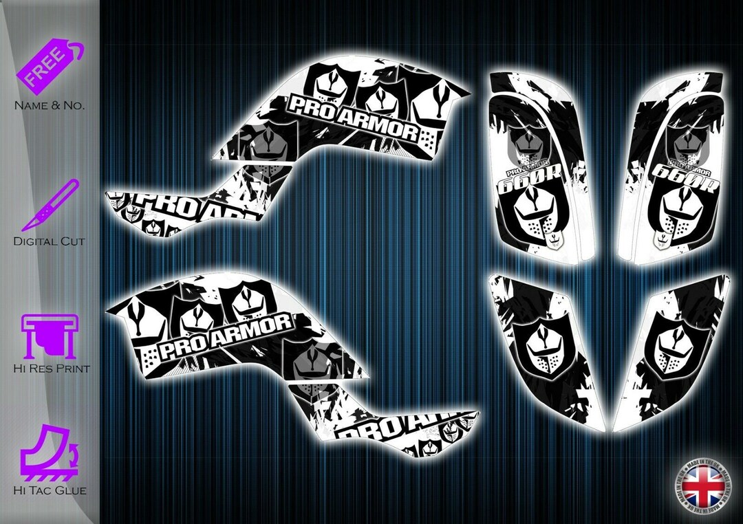 Yamaha Raptor 660 Stickers Raptor 660r Graphics Kit Decals Yfm Graphics ...