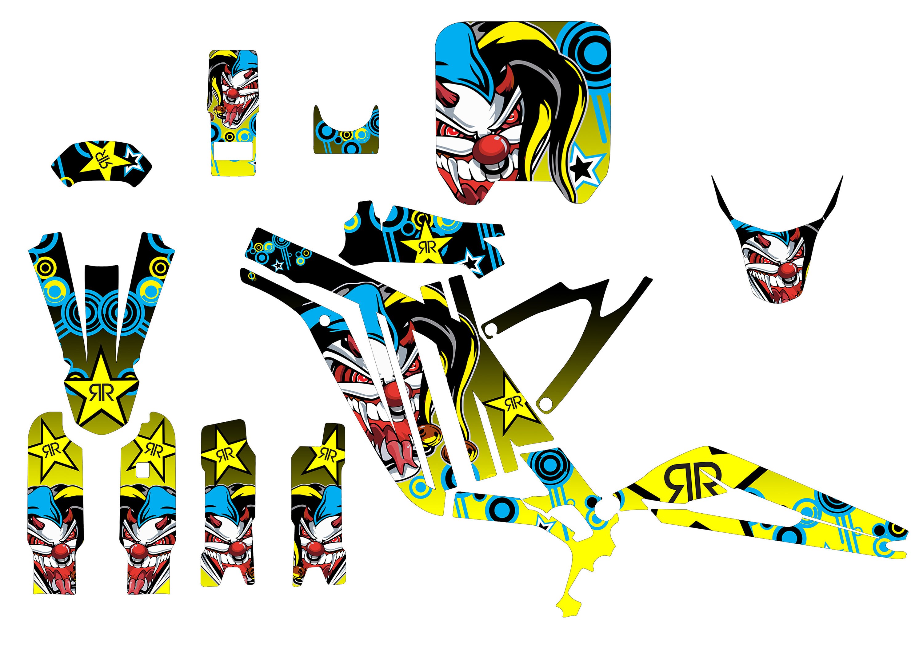 Surron Graphics Kit Sur Ron Sticker Kit Segway Graphics Sur Ron Decals