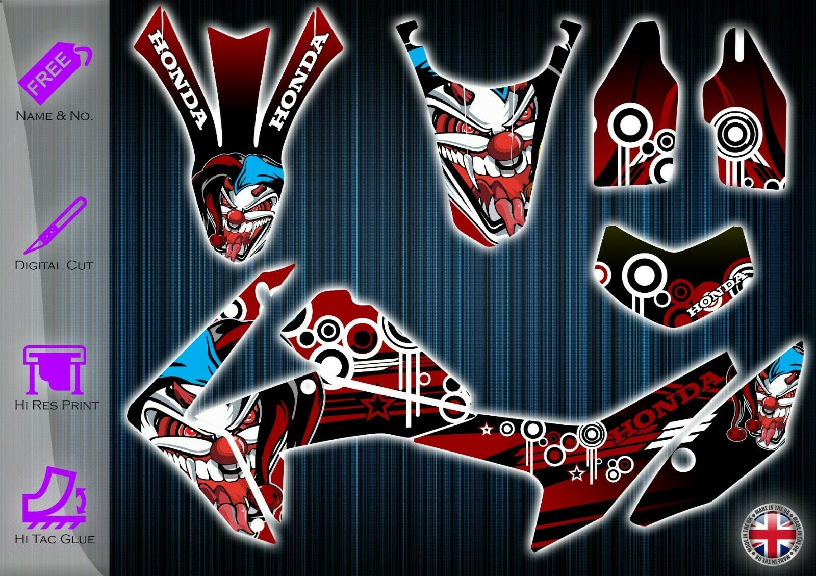 MXP Graphis Custom Dirt Bike Graphics Kit For Honda CRF250L (2012-2020) - Includes Full Decal Set + Free Name/Number