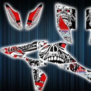 Honda trx450r stickers - graphics kit - decals trx 450 r atv graphics kit trx