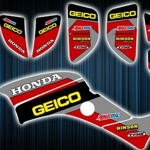 Honda trx400 stickers - graphics kit - decals trx 400  atv graphics kit trx