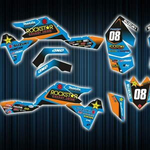 Autocollants Tank Et Carénage LTR 450 Kit Décalcomanies Personnalisables Pour Suzuki LTR 450 ATV (2006-2014) - Vinyle Haute Qualité Moto 125