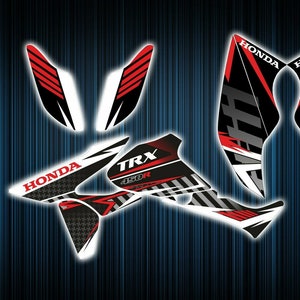 Honda trx450r stickers - graphics kit - decals trx 450 r atv graphics kit trx