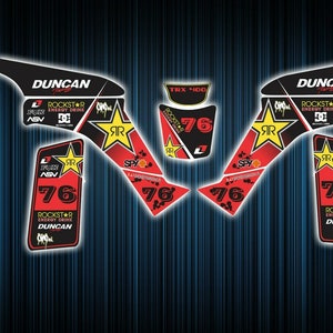 Honda trx400 stickers - graphics kit - decals trx 400  atv graphics kit trx