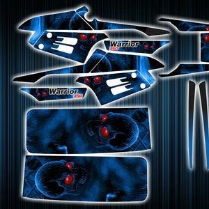 Yamaha warrior 350 stickers - graphics kit - decals warrior 350 atv graphics kit