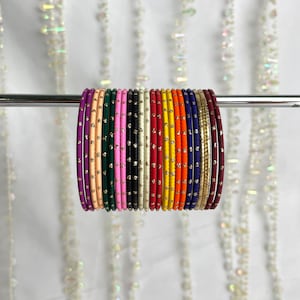Kinder Multi Gepunktete Glitzer Armreifen - Indianer Schmuck