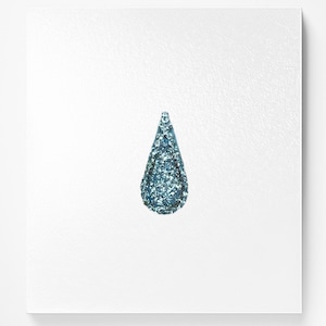 Bindi a goccia blu cielo - Gioielli indiani