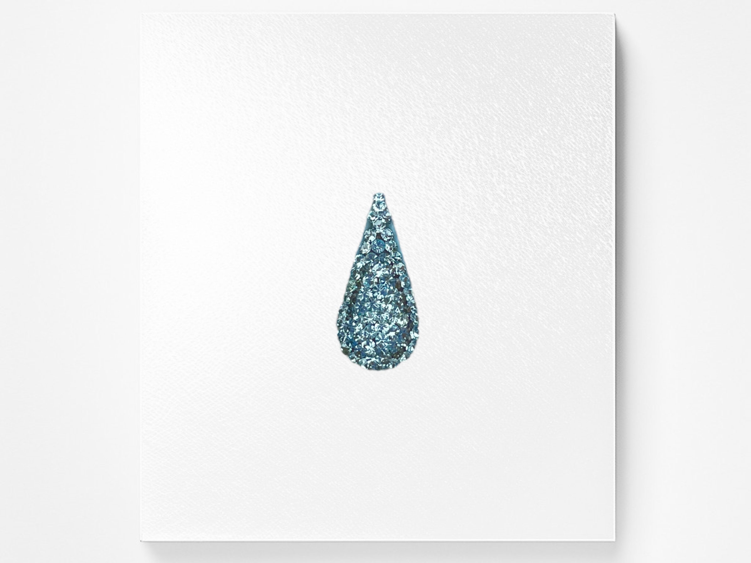 Sky Blue Teardrop Bindi - Indischer Schmuck