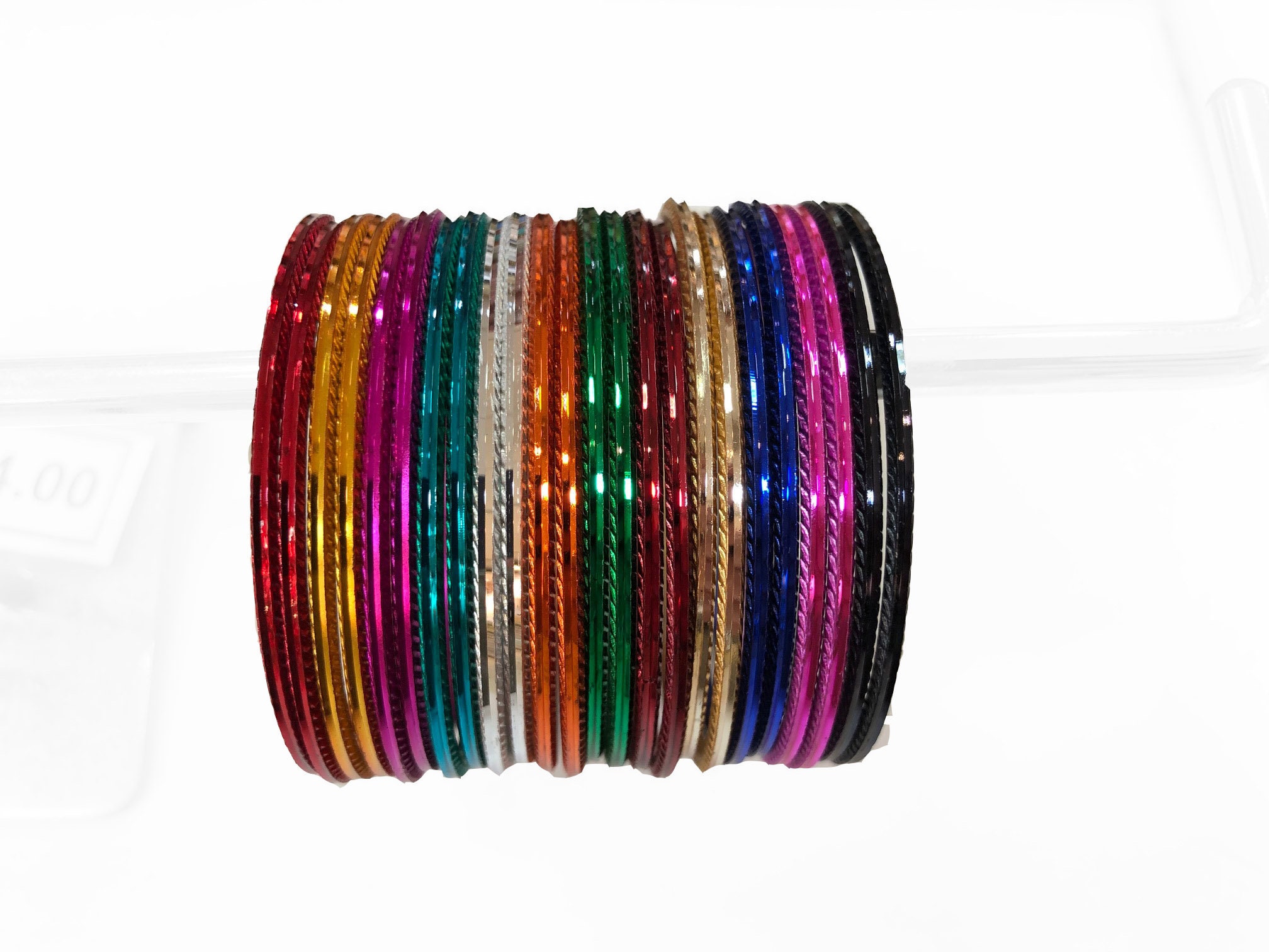 CZ Gold-Plated Silver Tubogas Cuff Bangle