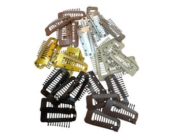 Chunni Clips with Safety Pin Dupatta Hijab Scarf Tikka Secure Holder Easy to Use Non-Slip Hair Pins for Women Pack of 5