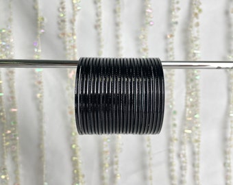Kids Shiny Black Bangles - Indian Jewellery