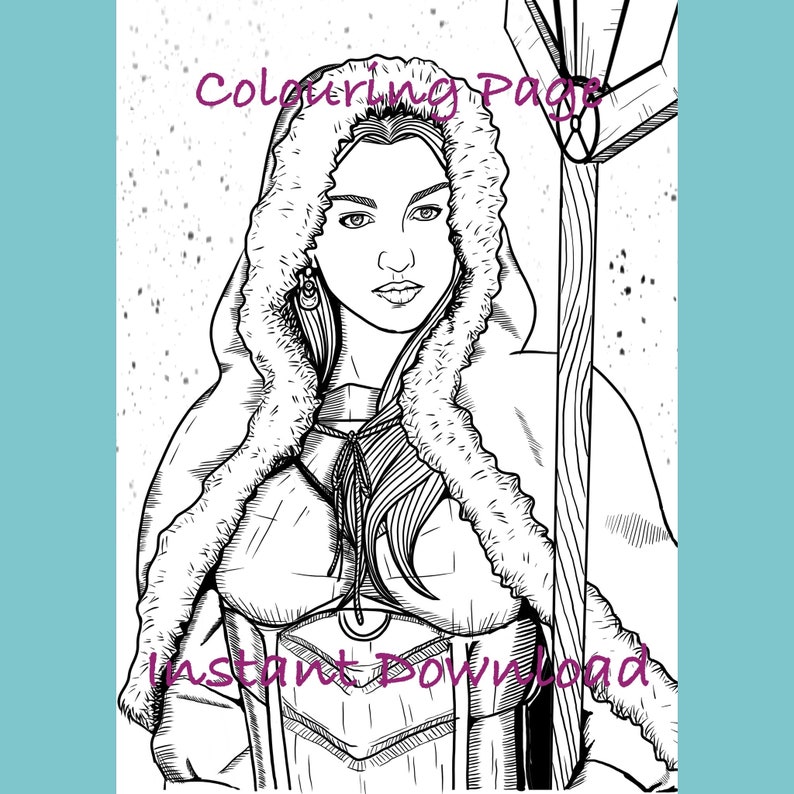 Cold Coloring Page Lineart Instant Download Printable File | Etsy