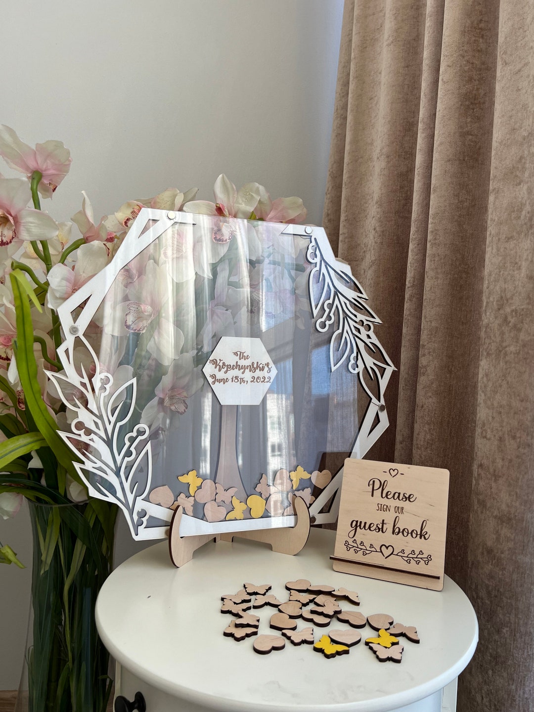 Butterflies Guest Book Alternative for Wedding Baby Shower Etsy