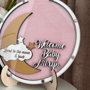 Celestial Baby Shower Guestbook, Moon & Stars Drop Box, Birthday Guestbook Sign