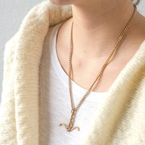 Fabulous 14K solid gold cuban curb watch chain necklace** heirloom gift**