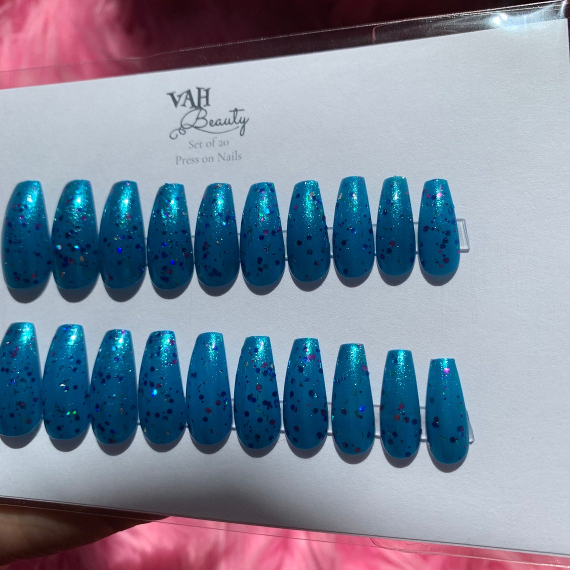 glitter press on nails