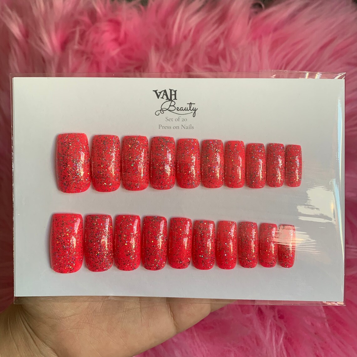 glitter press on nails