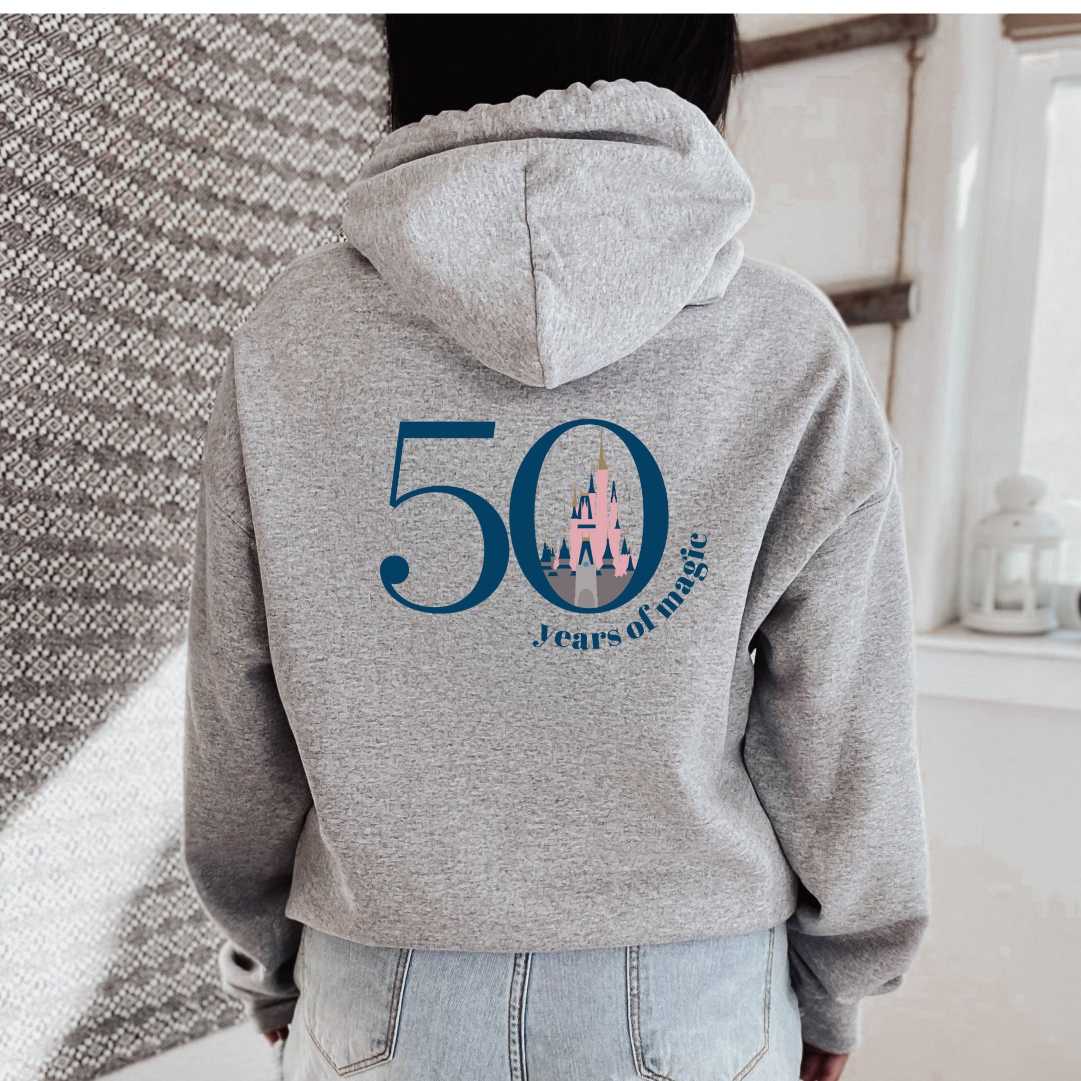 Walt Disney World 50th Anniversary Hoodie 50 Years of Magic - Etsy