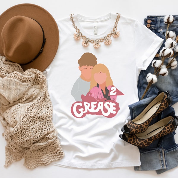 Grease 2 T-Shirt || Stephanie and Michael Grease Shirt || Pink Ladies || T-Birds || Rydell High