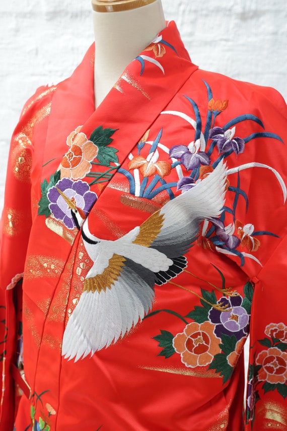 Good Condition, Vintage Uchikake Wedding Kimono, … - image 6