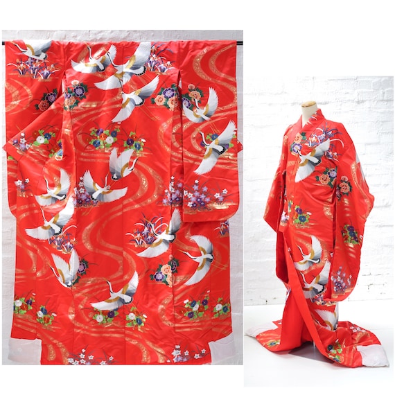 Good Condition, Vintage Uchikake Wedding Kimono, … - image 1