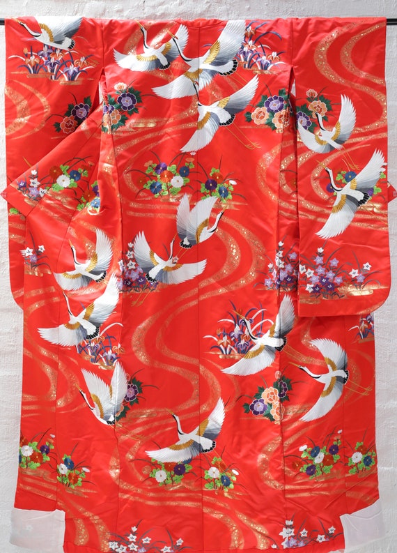 Good Condition, Vintage Uchikake Wedding Kimono, … - image 4