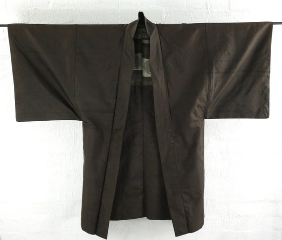 1940's Antique Men's Haori Kimono Jacket, Phoenix… - image 3