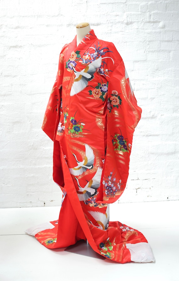 Good Condition, Vintage Uchikake Wedding Kimono, … - image 2