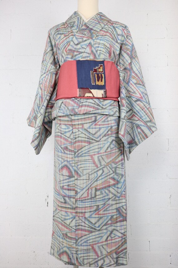 Vintage Modern Design Casual Kimono | Wool | Japa… - image 2