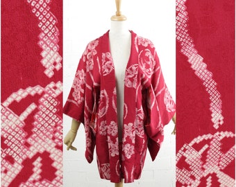 Antique hitta Shibori Haori Kimono - Etsy