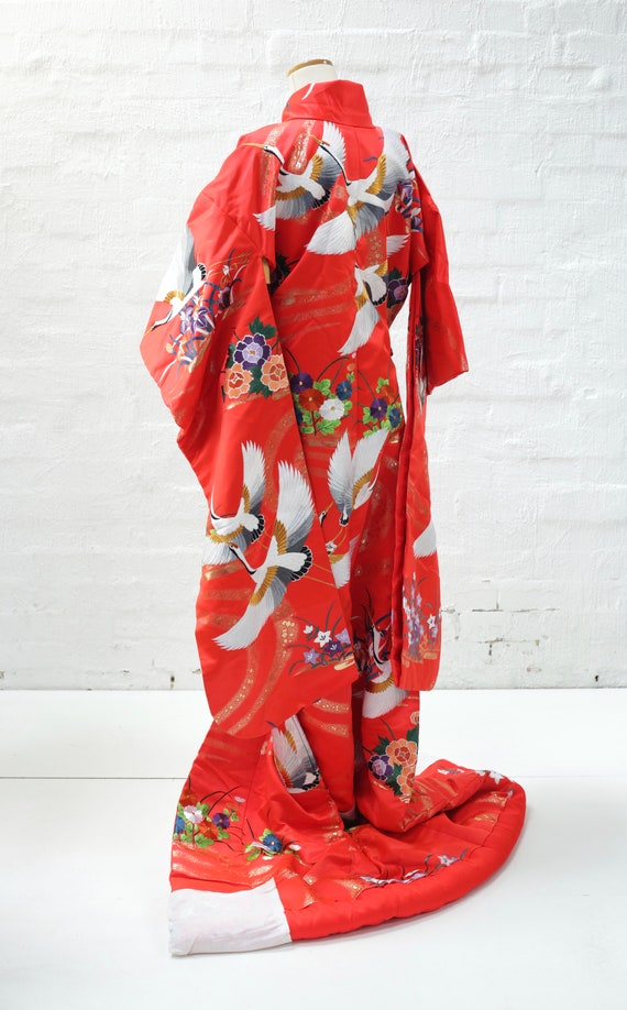 Good Condition, Vintage Uchikake Wedding Kimono, … - image 3