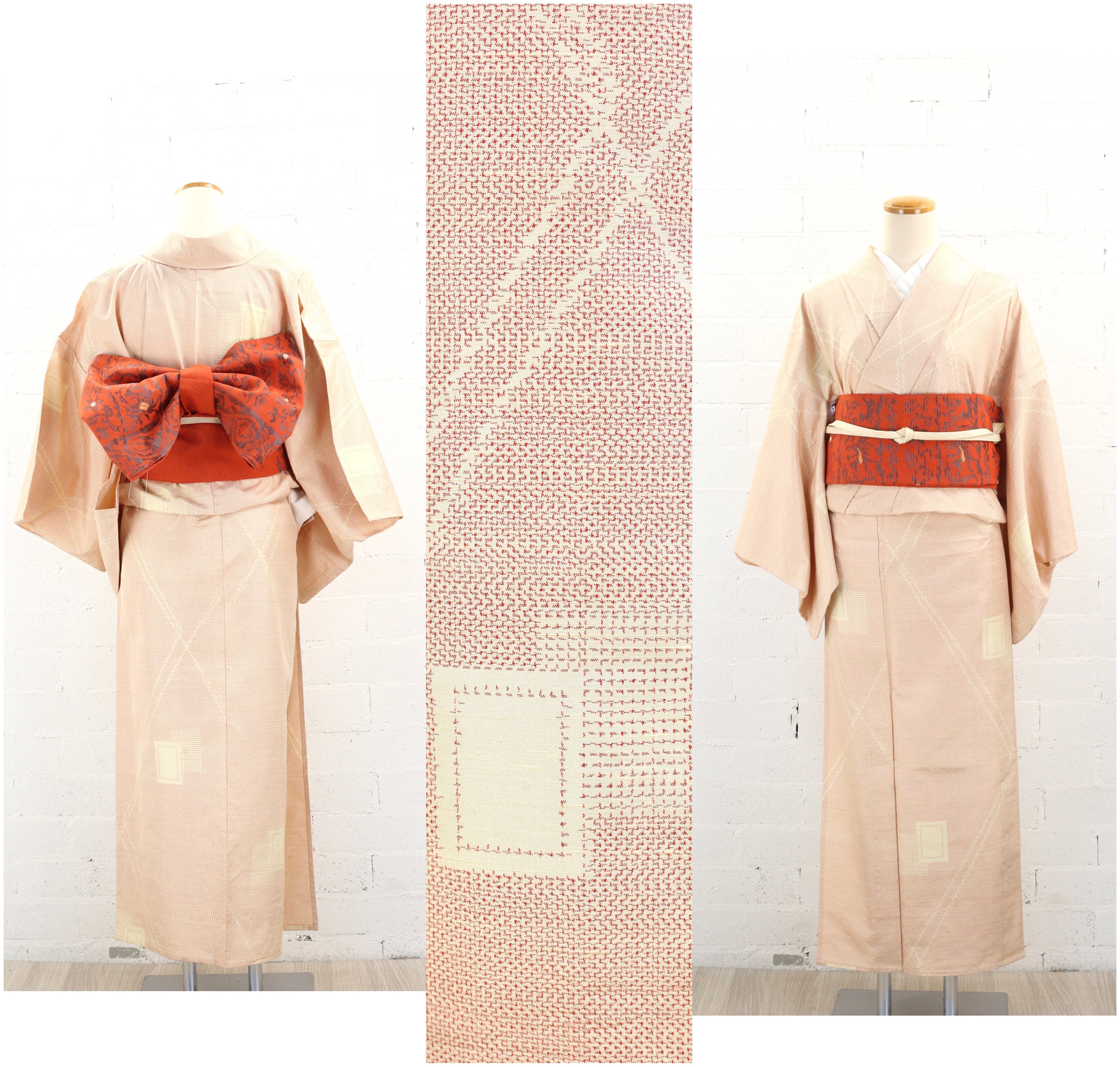 Vintage Hitoe Tsumugi Summer Kimono | Silk | Kimono | Hitoe