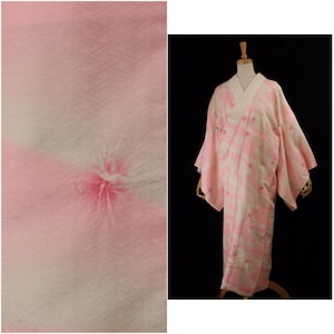Vintage Pink Bokashi Nagajuban, Kimono Undergarment | Silk | Traditional Kimono | Juban | Vintage Japan