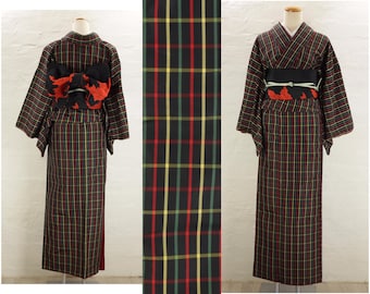 Vintage Black Tomesode Kimono Embroidered Phoenix