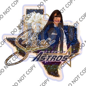 Digital Download*** Selena Houston Baseball PNG | Astro | Selena | Sublimation | DTF | Eco Solvent