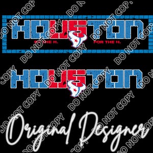 Descarga digital*** Diseños Houston Rivalries Distressed 2 PNG / Texan / Sublimación / DTF / DTG / Diseñador original***