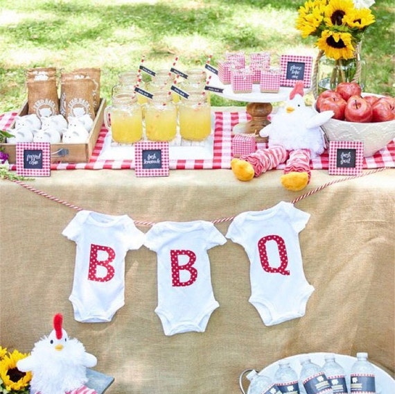 BBQ Baby Shower Onesie