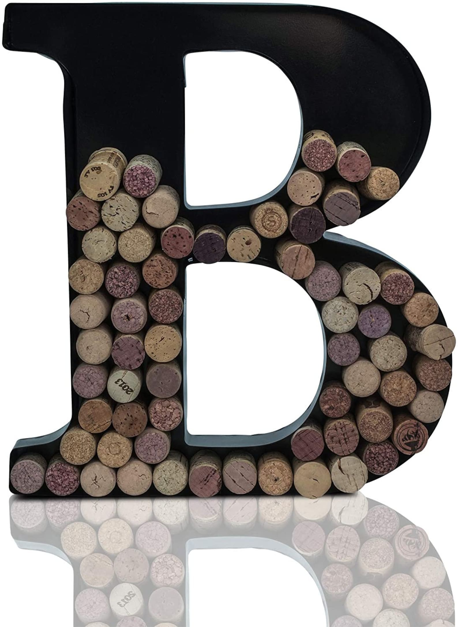 Personalized Wine Cork Holder Letter B Alphabet Shape Letra Etsy