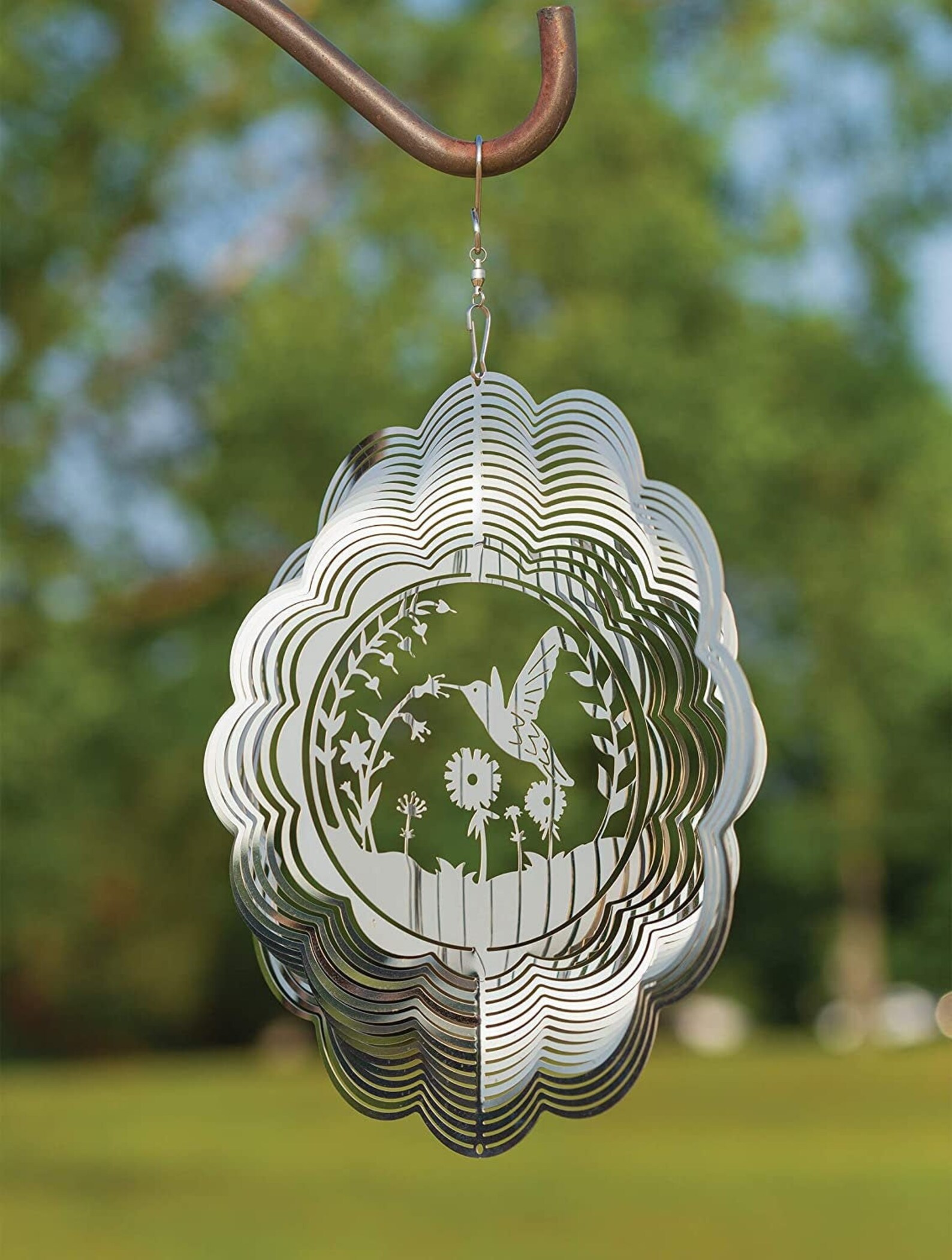 Metal Hummingbird Wind Spinner Gifts for Bird Lovers Etsy