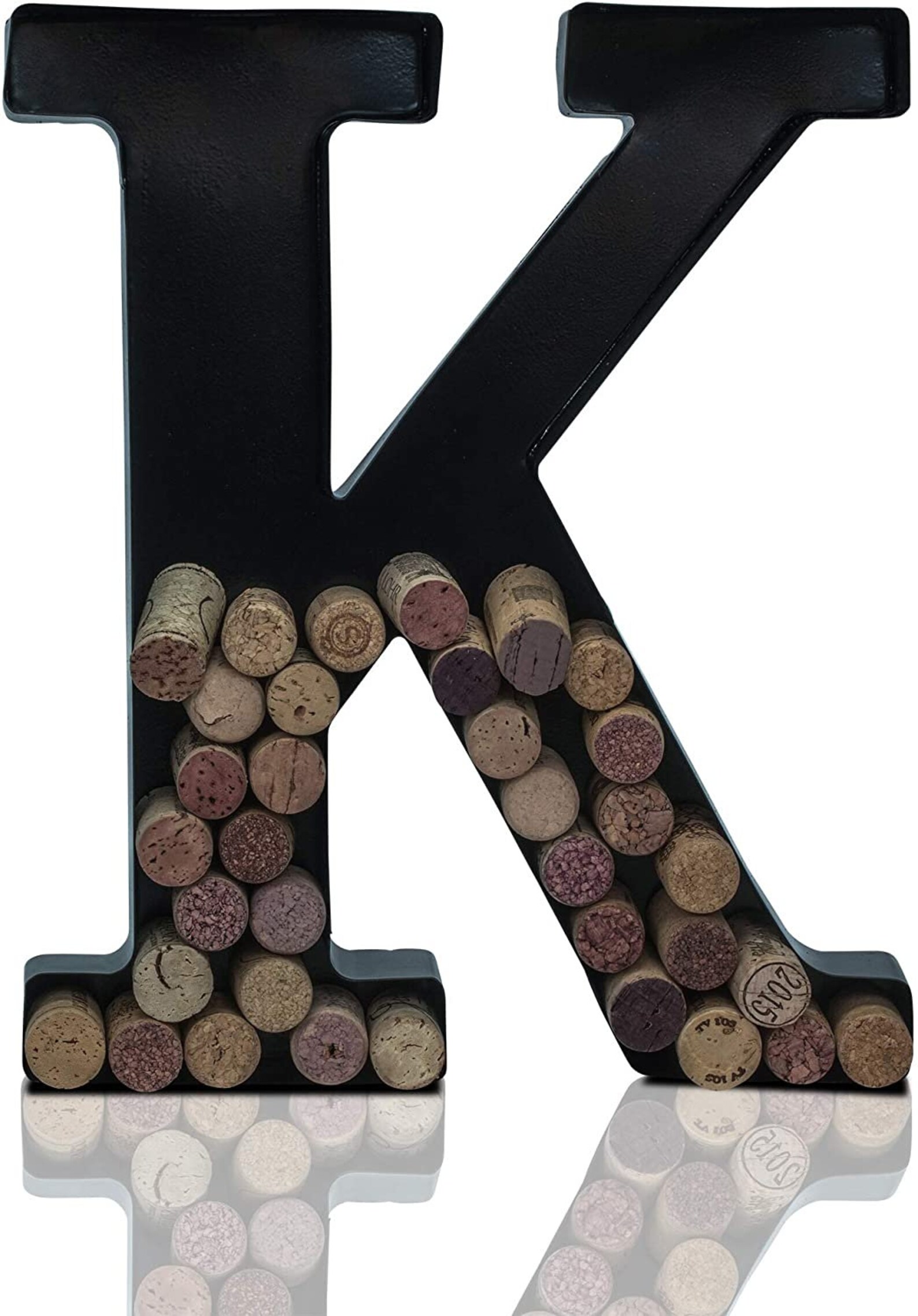 Personalized Wine Cork Holder Letter K Alphabet Shape Letra Etsy