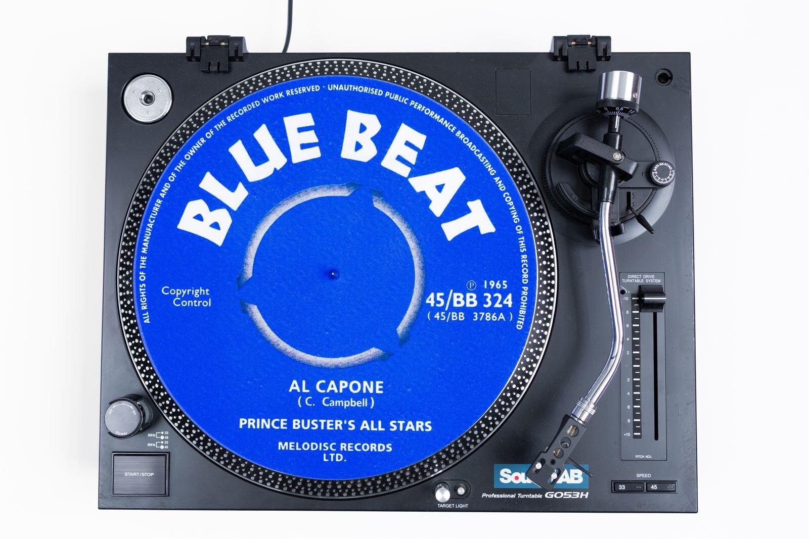 Bluebeat 12 Felt Record Turntable Slipmat Reggae Ska Etsy