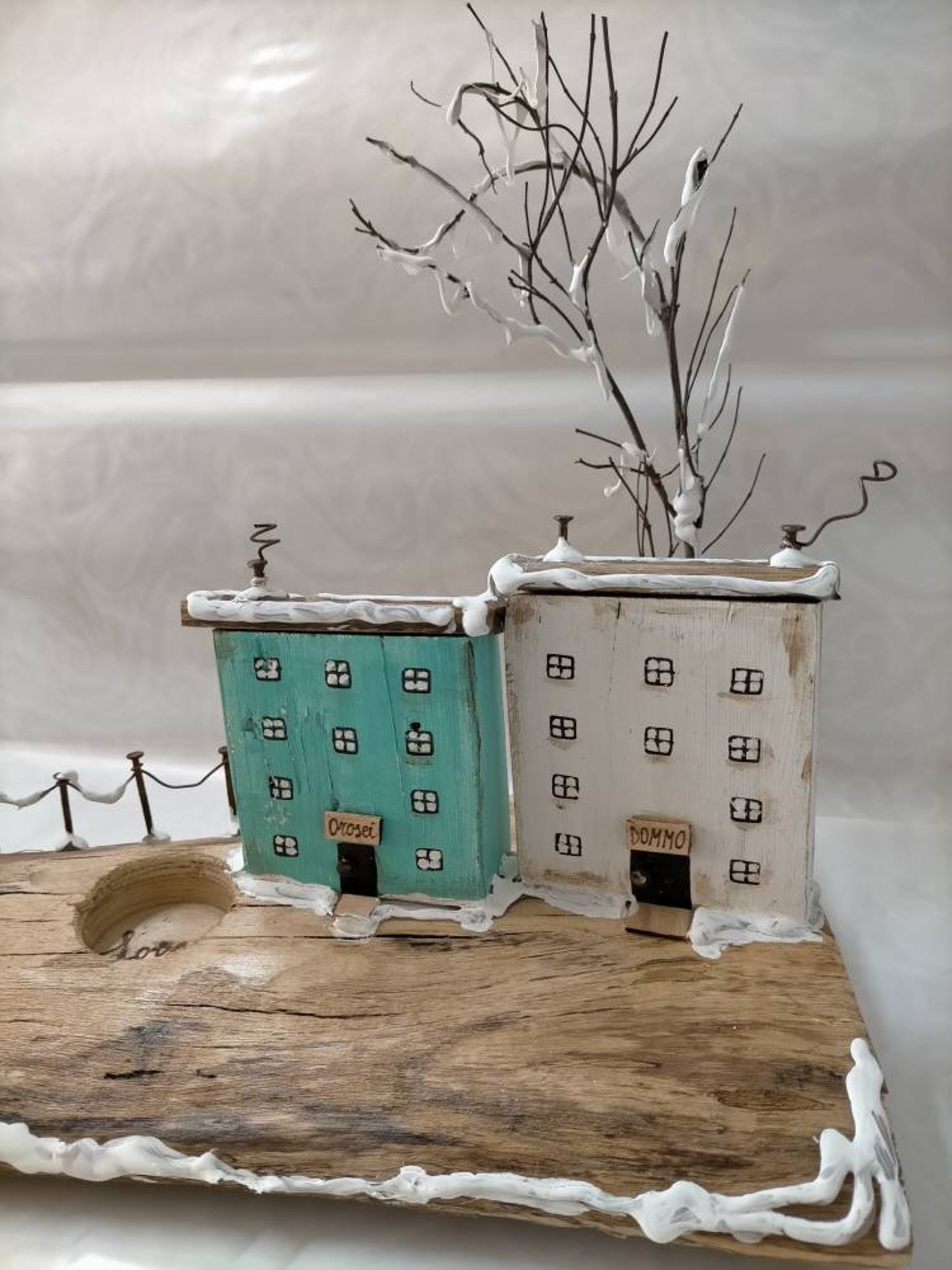 Hand verziert Holz Kerzenhalter DOMMO Linie. | Etsy