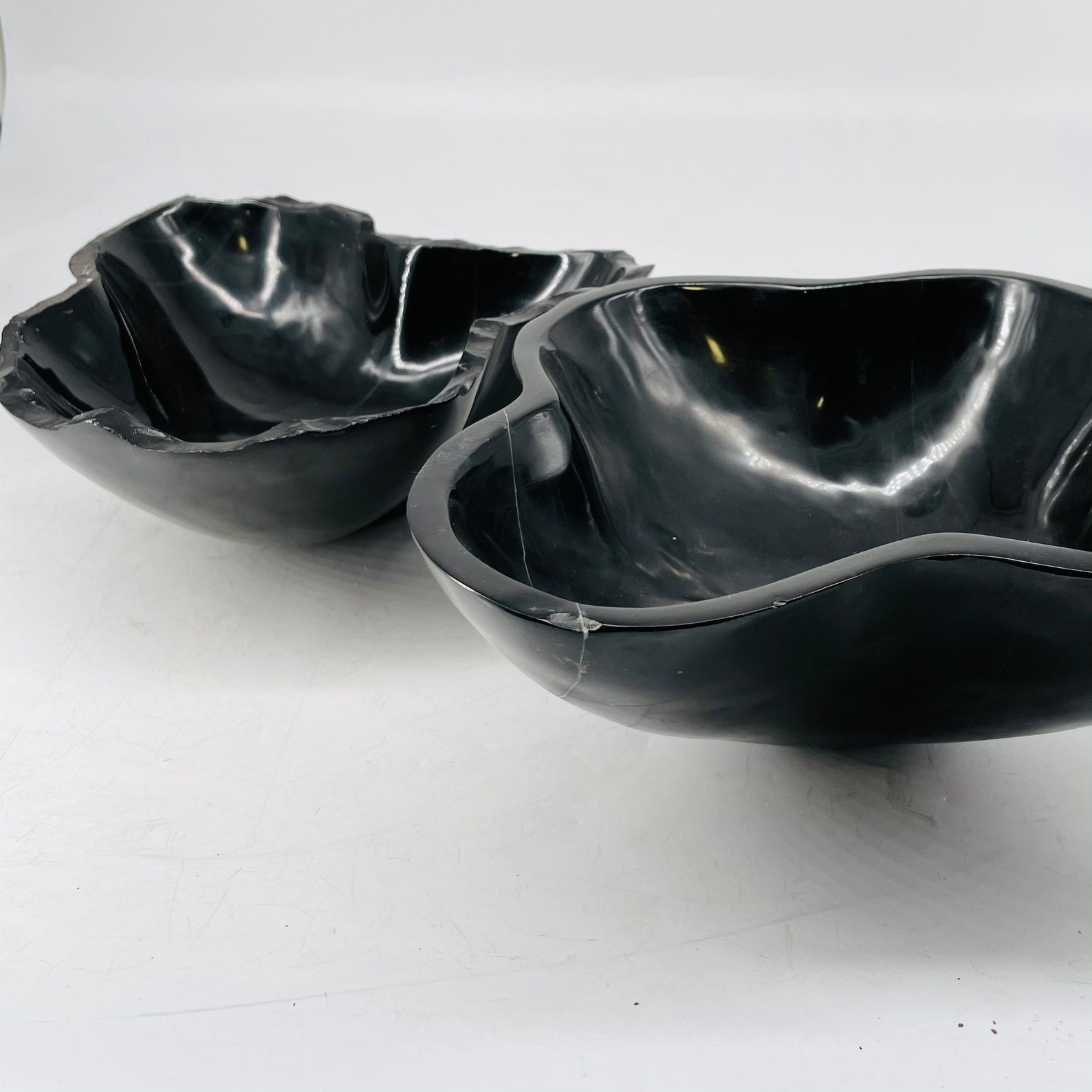 XXL Black Onyx Bowl Wholesale Bonanza Choose your edge finish Etsy