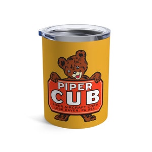 Piper Cub Aircraft Airplane - Piper J-3 Cub Drinks Tumbler
