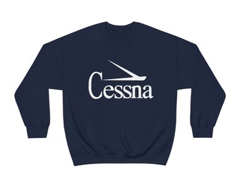sweat-shirt vintage à logo Cessna