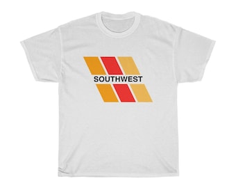 Camiseta com logotipo antigo da Southwest Airlines