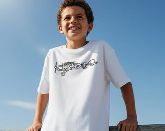 Logo d'avion Cessna vintage T-shirt enfant unisexe