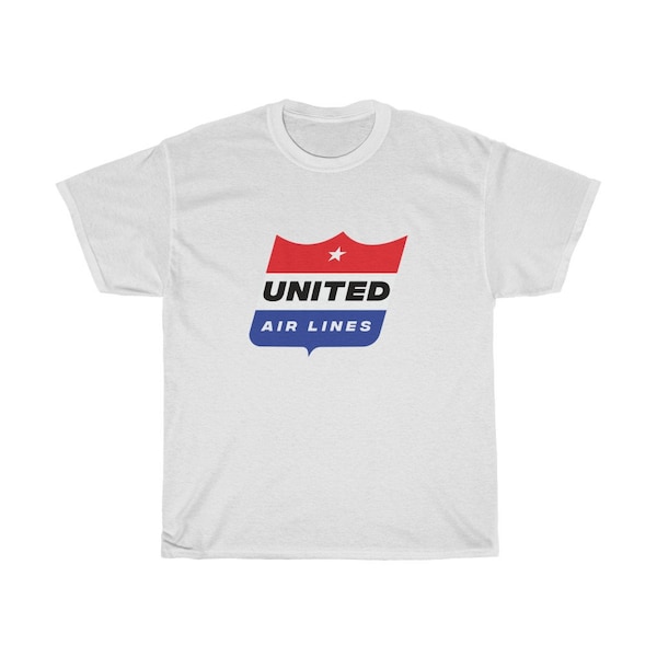 Vintage Old United Air Lines Airlines Logo T-Shirt